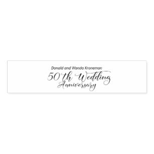 Personalized 50th Wedding Anniversary Napkin Band