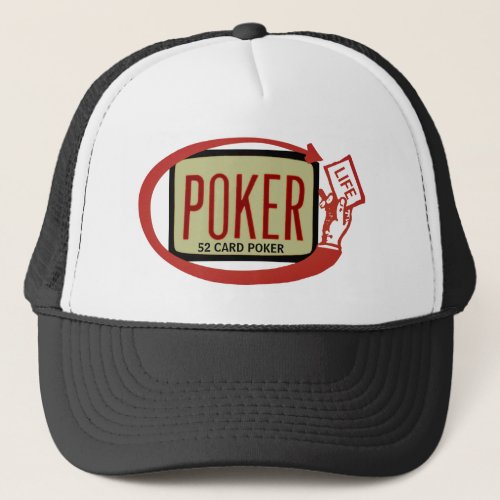 Personalized 52 Card Poker LIFE Custom Trucker Hat