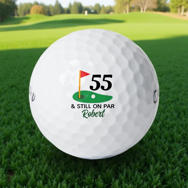 Personalized 55th Birthday Gift for Golfer Golf Balls (Creator Uploaded)