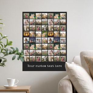 Personalized 56 Photo Collage Poster