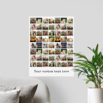 Personalized 56 Photo Collage Poster