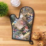Personalized 5 Family Photo Collage Monogrammed Oven Mitt<br><div class="desc">Create your own custom, personalized, beautiful elegant faux gold typography script, monogrammed, red hearts, cool, five photo collage, crafted with precision and care, combining functionality with personalized style, kitchen oven mitt, designed to not only protect your hands but also add a touch of uniqueness to your kitchen and express your...</div>