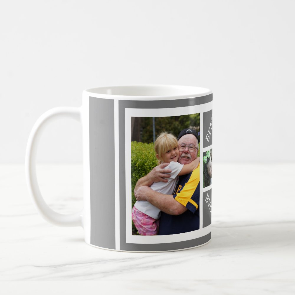 Discover Personalized Photo Collage Best Pop Ever Gray Coffee Mug
