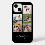 Personalized 5 Photo Collage Family, Custom Text  Case-mate Iphone 14 Case at Zazzle
