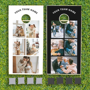 Personalized 5 Photo Cornhole Set