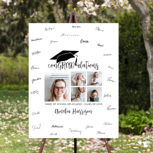 Personalized 5 Photo Custom Graduation Foam Board