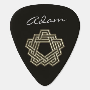 Personalized 5 Sided Celtic Knot Guitar Pick