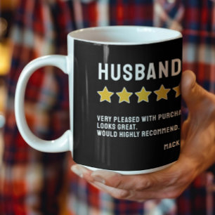 Personalized 5 Star Review Would Recommend Coffee Mug