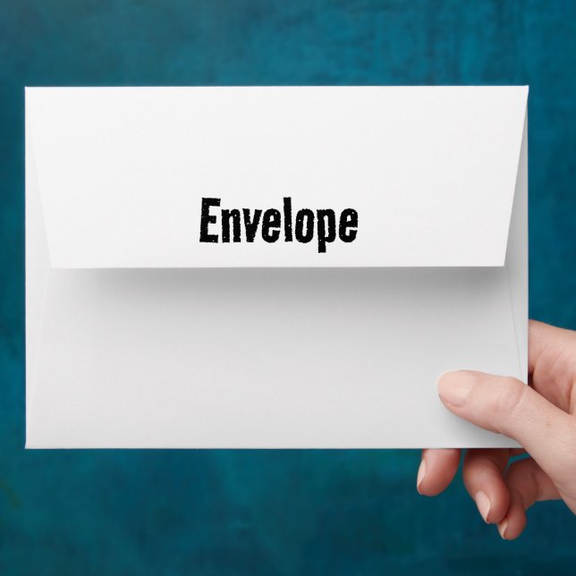 Personalized 5" x 7" Basic Paper  Envelope (Hand)