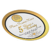 Personalized 5 Years of Sobriety Anniversary Plate (Right Side)