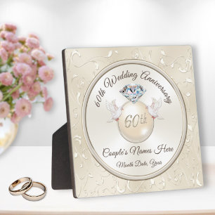 Personalized, 60 th Anniversary Gifts, 60th Plaque