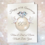 Personalized 60th Anniversary Card for Parents