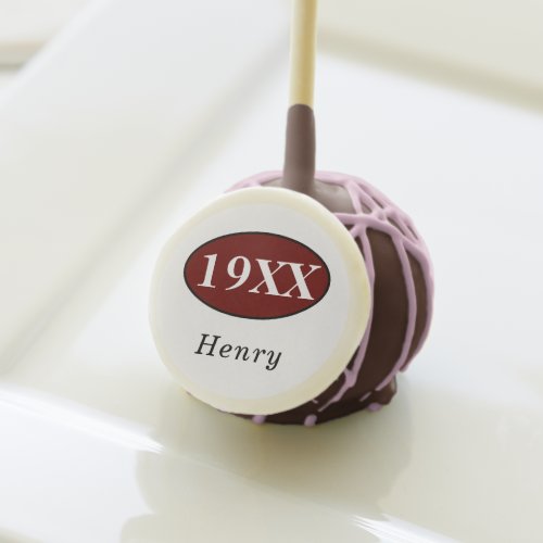 Personalized 60th Birthday Birth Of A Legend White Cake Pops