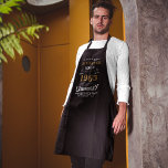 Personalized 60th Birthday Born 1963 Vintage Black Apron<br><div class="desc">A personalized classic black apron design for that birthday celebration for somebody born in 1963 and turning 60. Add the name to this vintage retro style black, white and gold design for a custom birthday gift. Easily edit the name and year with the template provided. A wonderful custom black birthday...</div>