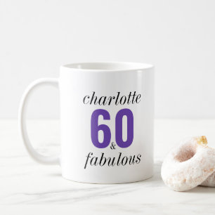 Personalized 60th Birthday Fabulous Mug