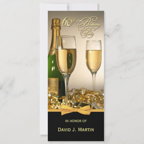 Personalized 60th Birthday Party Invitations