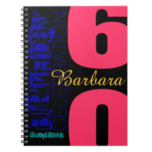 Personalized 60th Birthday POP Guest Book