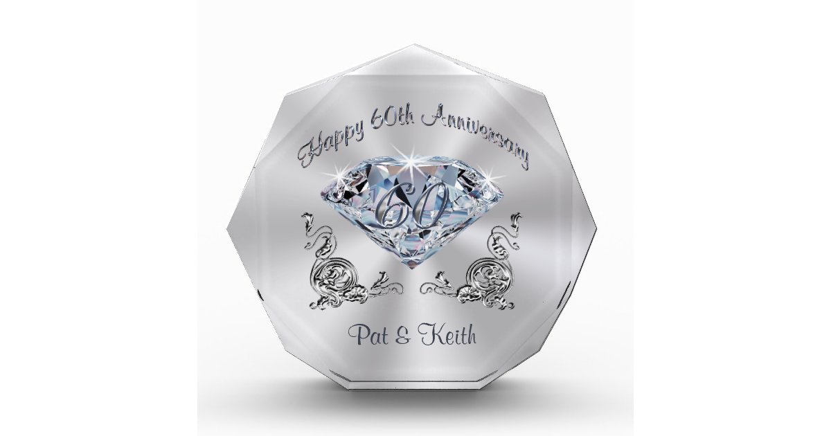 Personalized 60th  Wedding  Anniversary  Gift  Ideas  Zazzle com