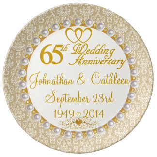 Traditional 65th Wedding Anniversary Gifts personalized 65th anniversary porcelain plate r168eb3e7e7e84955918bcc6e0e67740a z77n5 324 - Traditional 65th Wedding Anniversary Gifts