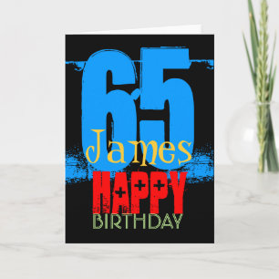 Personalized 65th Birthday Greeting Card