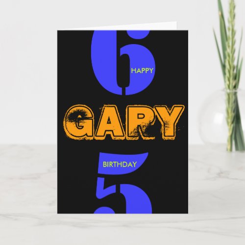 Personalized 65th Birthday POP Greeting Card