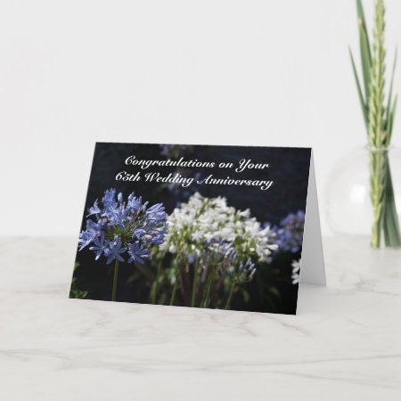 Personalized 65th Wedding Anniversary / Any Year Card