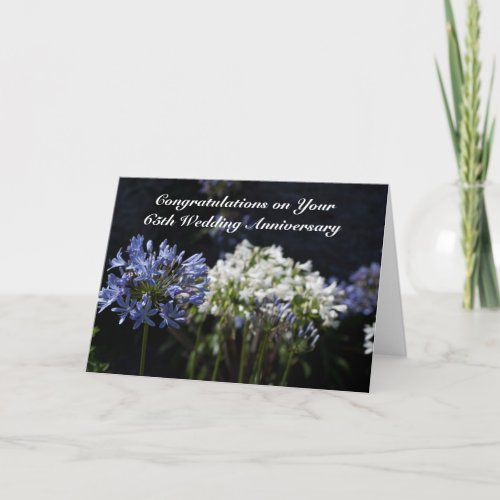 Personalized 65th Wedding Anniversary  Any Year Card