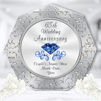 Personalized 65th Wedding Anniversary Gift Ideas