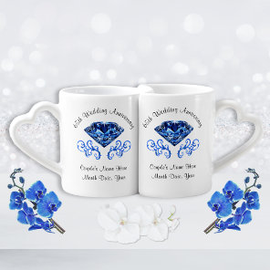 Personalized 65th Wedding Anniversary Gift Ideas Coffee Mug Set