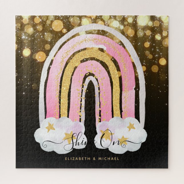 Personalized 676 Piece JIGSAW Christmas Rainbow Ji Jigsaw Puzzle (Vertical)