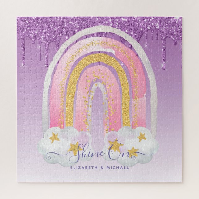 Personalized 676 Piece JIGSAW Christmas Rainbow Ji Jigsaw Puzzle (Vertical)