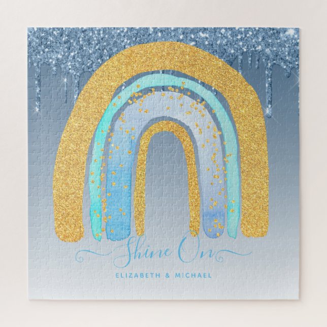 Personalized 676 Piece JIGSAW Christmas Rainbow Ji Puzzle (Vertical)