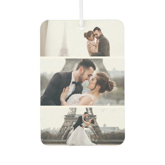 Personalized 6 Photo Collage Air Freshener (Front)