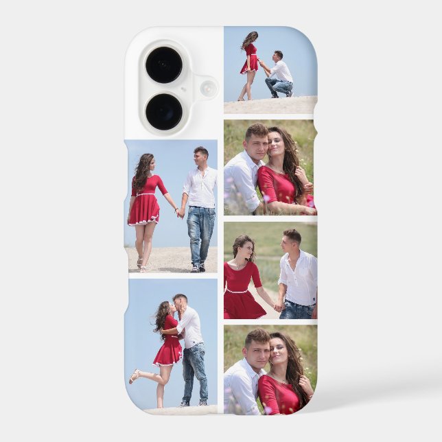 Personalized 6 Photo Collage Case-Mate iPhone Case (Back)