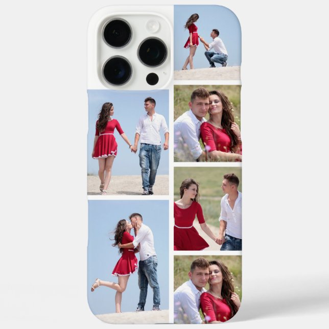 Personalized 6 Photo Collage  Case-Mate iPhone Case (Back)