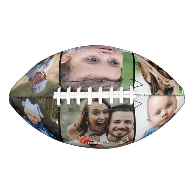 Personalized 6 Photo Collage Custom Football (Front)