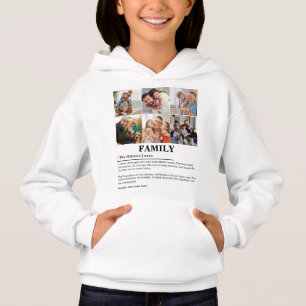 Personalized 6 Photo Collage Family Definition Hoodie