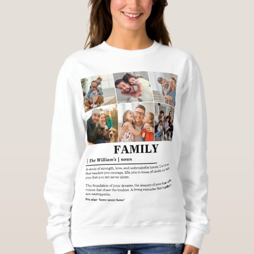 Personalized 6 Photo Collage Family Definition
