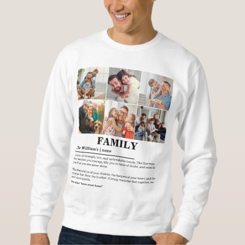 Personalized 6 Photo Collage Family Definition