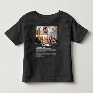 Personalized 6 Photo Collage Family Definition Toddler T-shirt