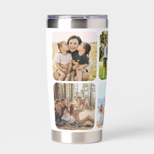 Personalized 6 Photo Collage Insulated Tumbler (Front)