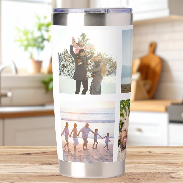 Personalized 6 Photo Collage Insulated Tumbler (Creator Uploaded)