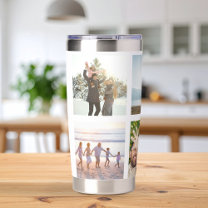Personalized 6 Photo Collage Insulated Tumbler