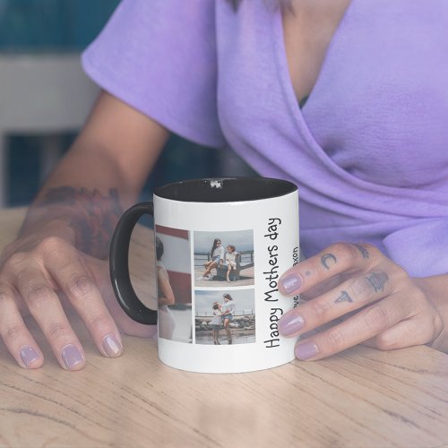 Personalized 6 Photo Collage  Mothers Day Mug