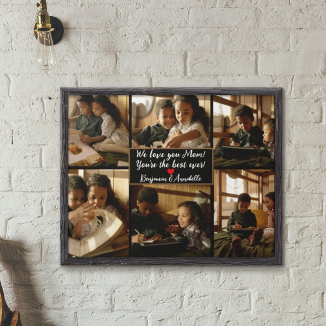 Personalized 6 Photo Collage Poster (Creator Uploaded)