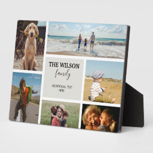 Personalized 6 Photo Family Memories Collage Plaque