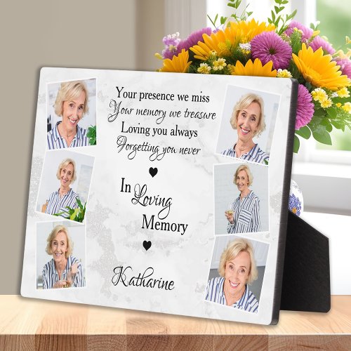  Personalized 6 Photo Memorial In Loving Memory Plaque