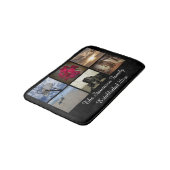 Personalized 6 Photo Mosaic Picture Collage Bath Mat (Angled)