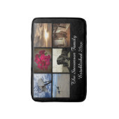 Personalized 6 Photo Mosaic Picture Collage Bath Mat (Front Vertical)