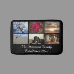 Personalized 6 Photo Mosaic Picture Collage Bath Mat